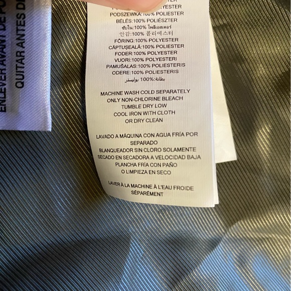 NWOT Michael Kors Trench Coat SZ S Olive Green - Picture 5 of 7